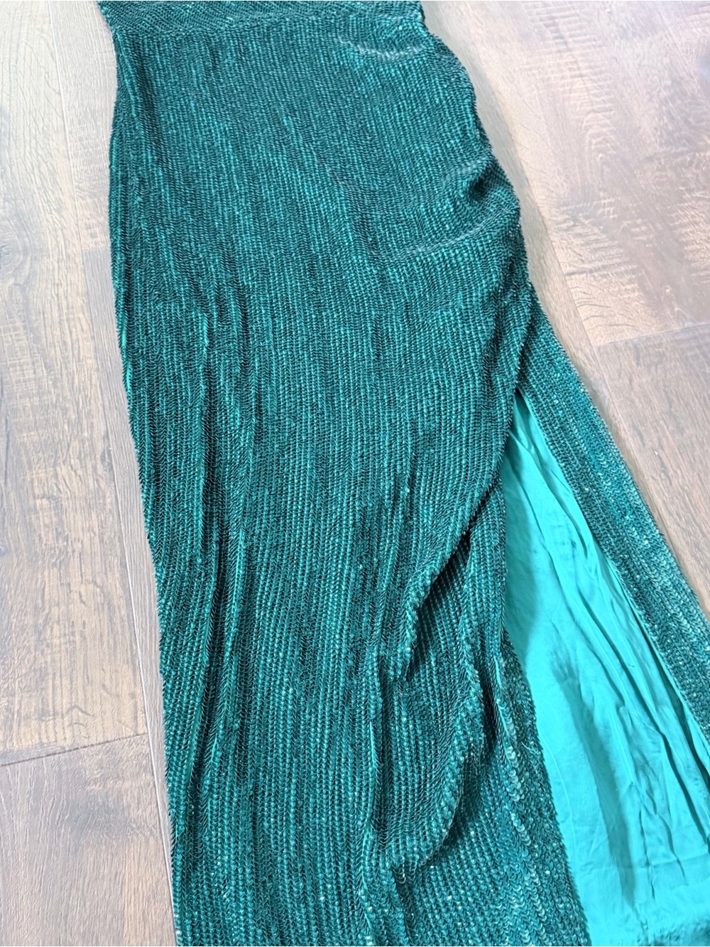 NWT Retrofete Katya Sequin Dress | Green | XS - Picture 6 of 9